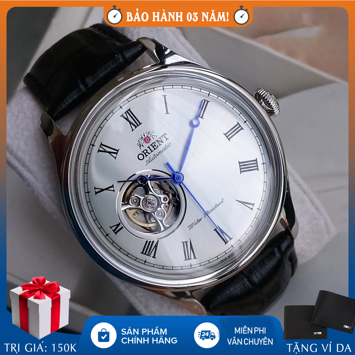 Đồng hồ nam orient fag0003w0 , caballero , automatic , dây da