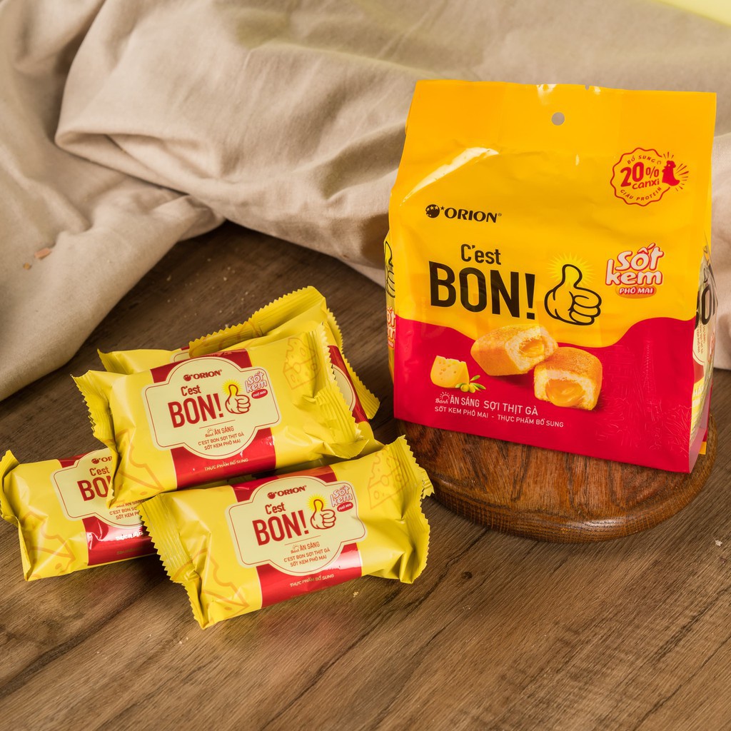 Bịch 5 bánh sợ gà sot kem pho mai bon 105g