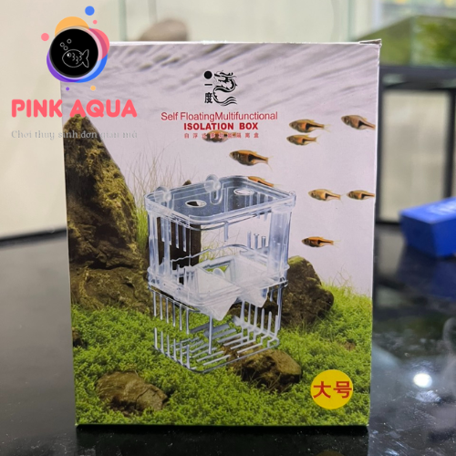 Lồng cá đẻ Mica đơn đôi trong suốt cho cá cảnh thủy sinh