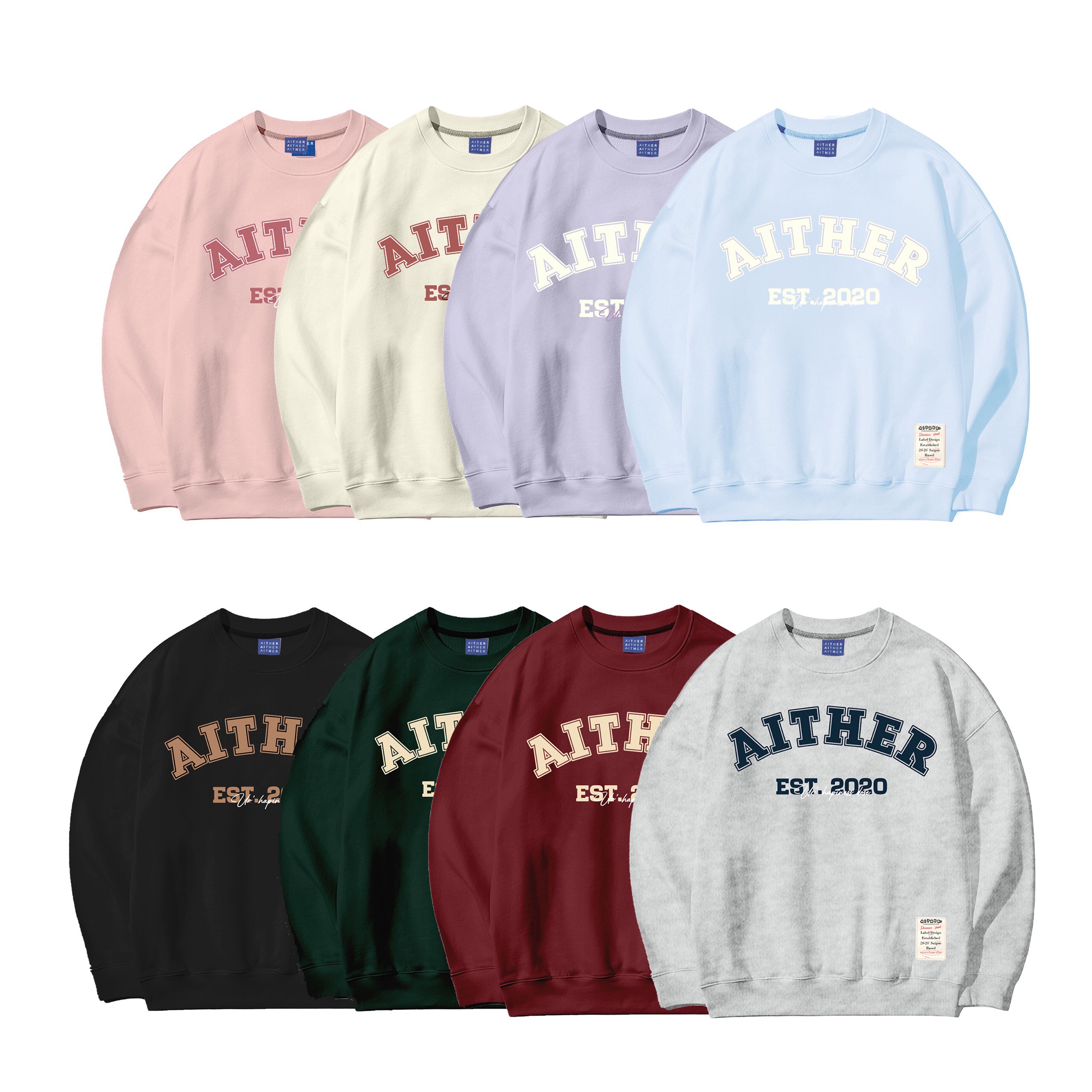 Aither studio - áo nỉ signature sweater form rộng