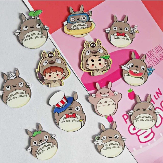 COMBO 2 PIN CÀI❣️Có Ảnh thật❣️GIAO NGẪU NHIÊN- PIN Cài Balo/ Sticker Cài Áo, Ghim Cài Áo, Pin Cài Áo Balo TOTORO- Sticker Cài Balo❣️