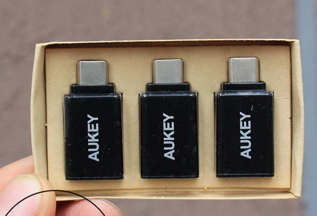 Original Adapter Aukey OTG USB-C to USB 3.0