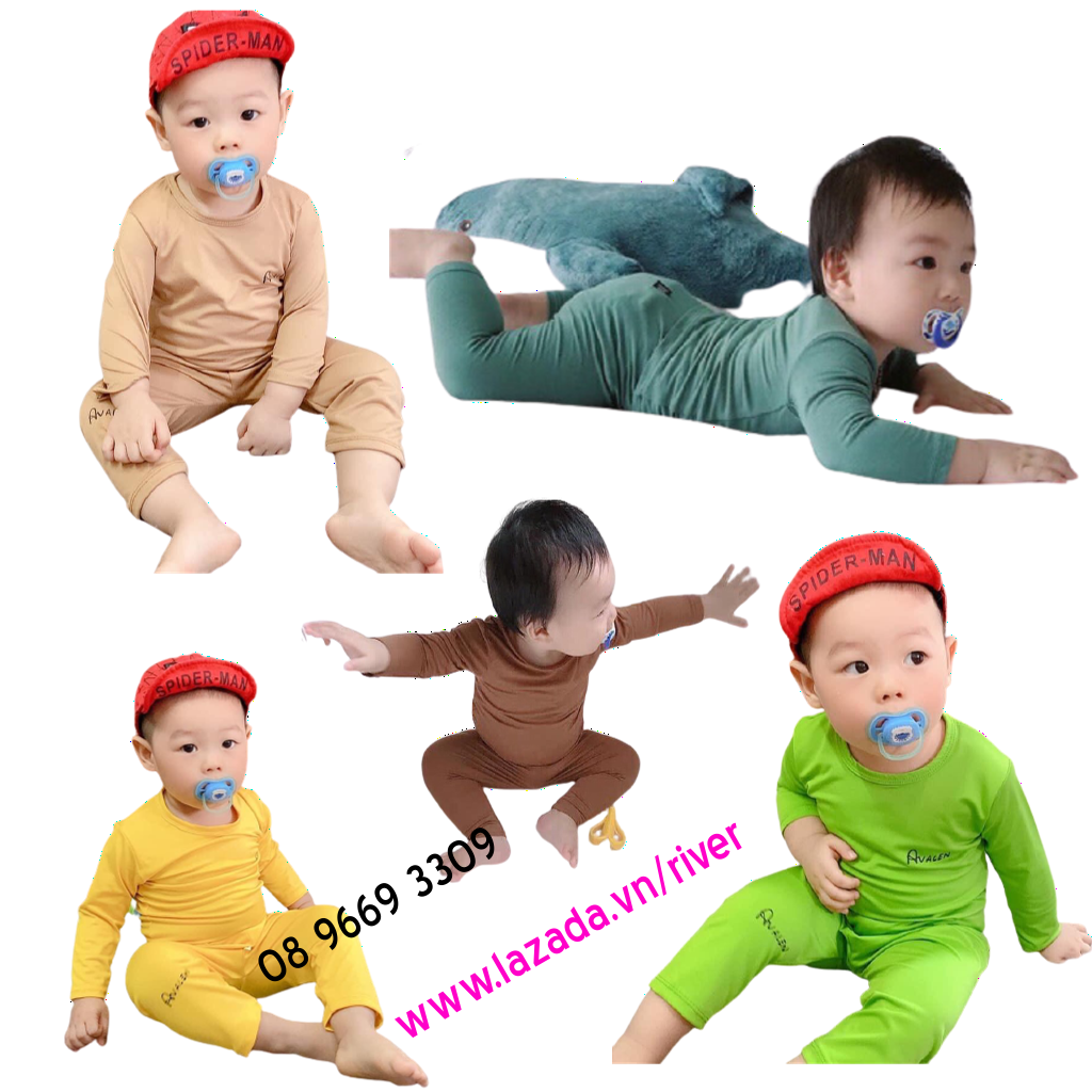 Freeship | Bộ Thun Lạnh Cho Bé | Thun Trơn | 4-15kg | Có Video