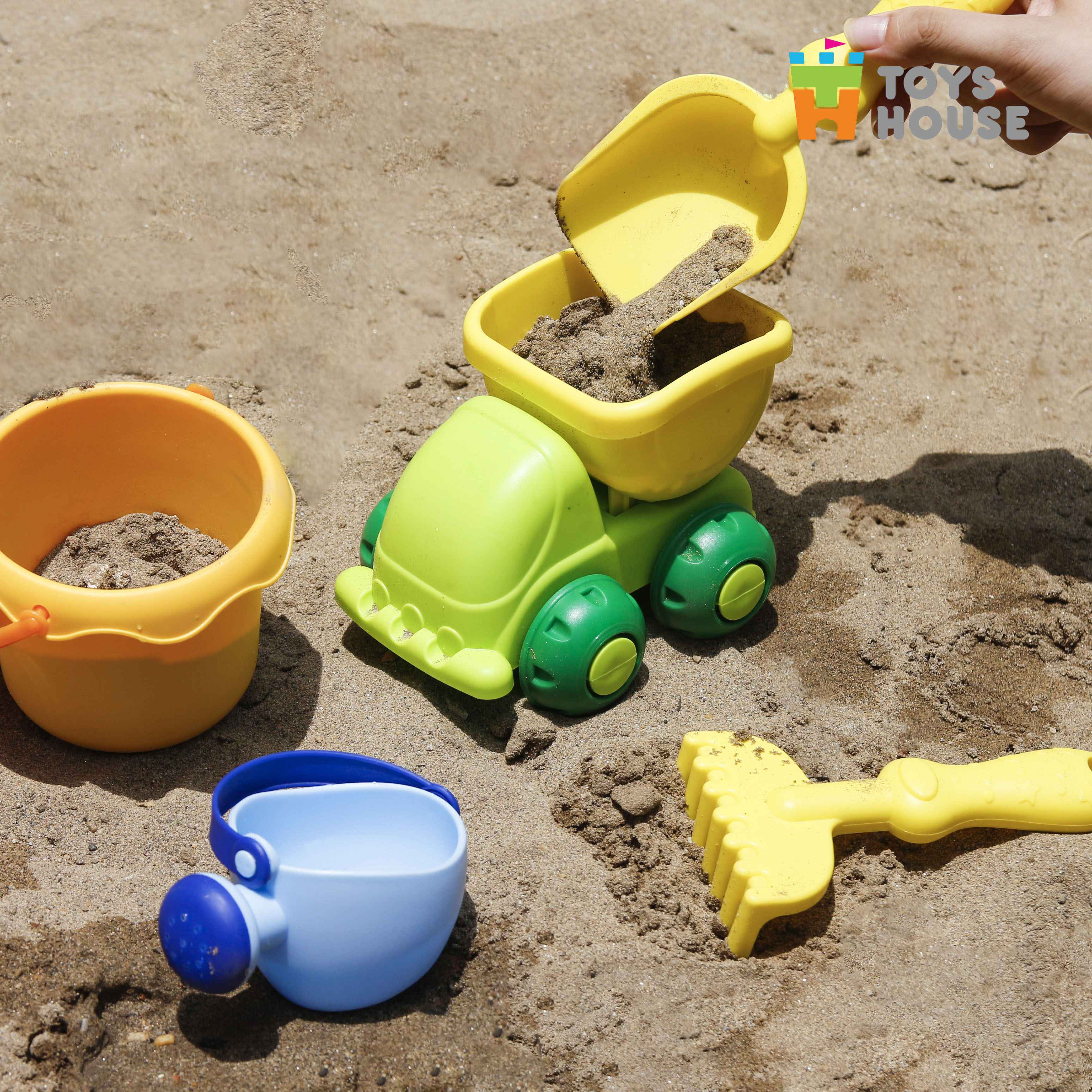 Đồ chơi xúc cát cho bé Toyshouse 035 - Đồ chơi xúc cát bãi biển chính hãng an toàn cho bé