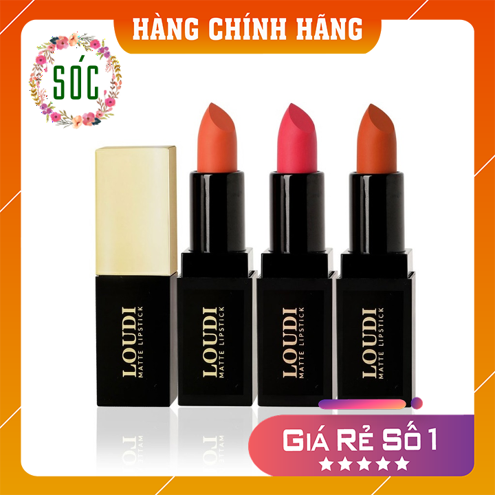 Son Sáp Lì Loudi Matte Lipstick 3.5g Chính hãng✅ Chuẩn Màu Lâu Trôi✅ Chính Hãng