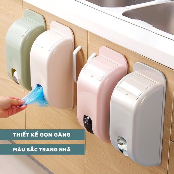 Hộp đựng túi đựng rác. túi nilong dán tường