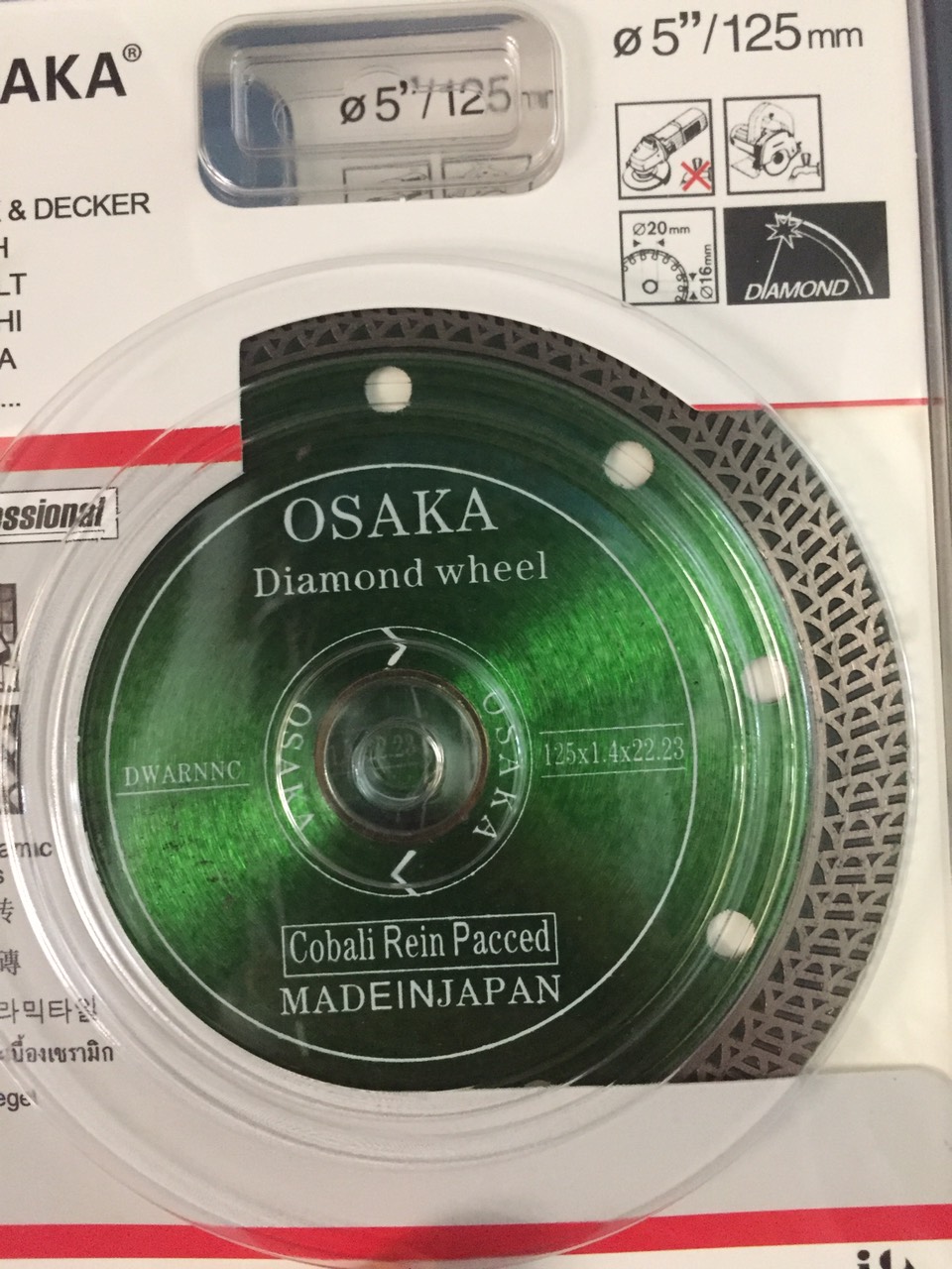 Lưỡi cắt đa năng osaka phi 110mm, phi 125mm
