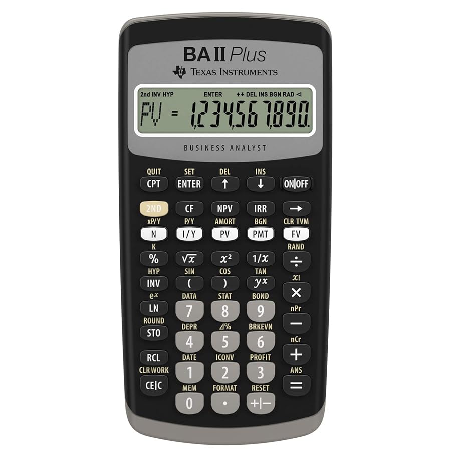 Texas Instruments BA II Plus Financial Calculator
