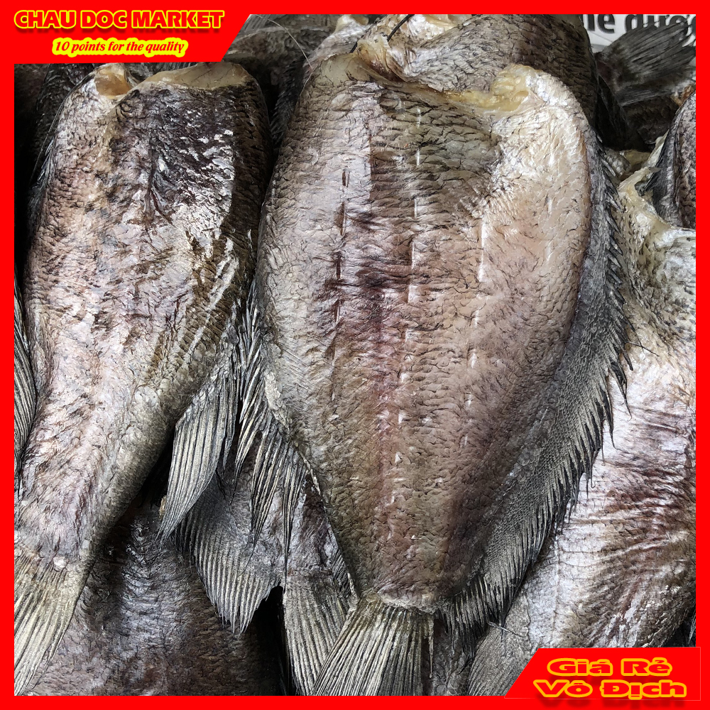 Khô cá sặc 2 nắng 1kg làm nhà loại 8-10 con ướp vừa ăn.