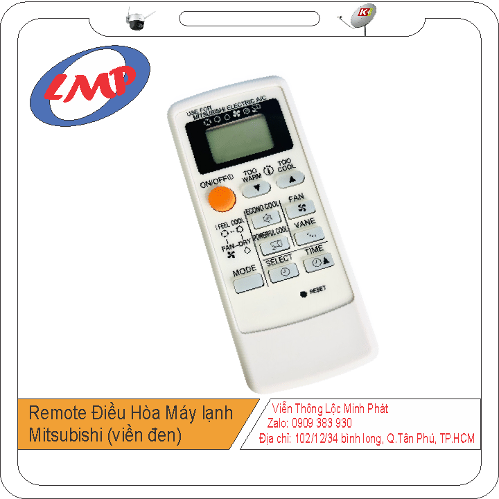 Remote Điều Hòa Máy lạnh Mitsubishi