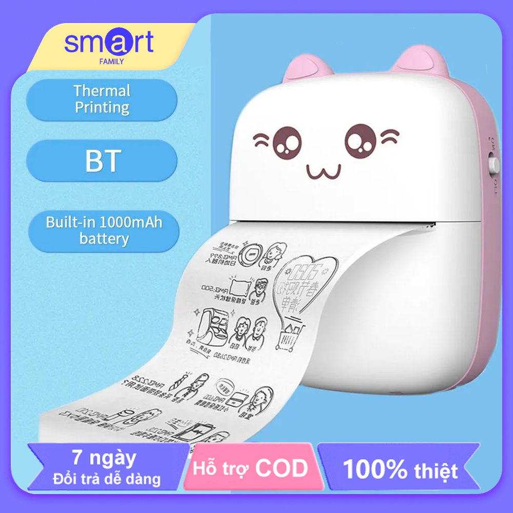 Máy in mini bluetooth máy in nhãn in nhiệt/không mực cho điện thoại di động, nhãn dán, thẻ ảnh, ghi nhãn, giấy trái phiếu, sinh viên, tài liệu cho trẻ em gia đình văn phòng