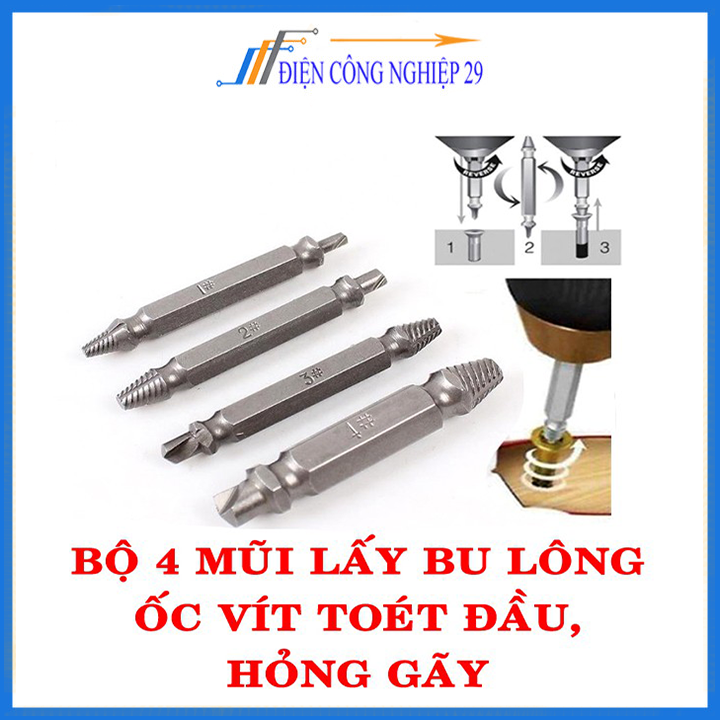 Bộ dụng cụ tháo ốc vít toét đầu s2