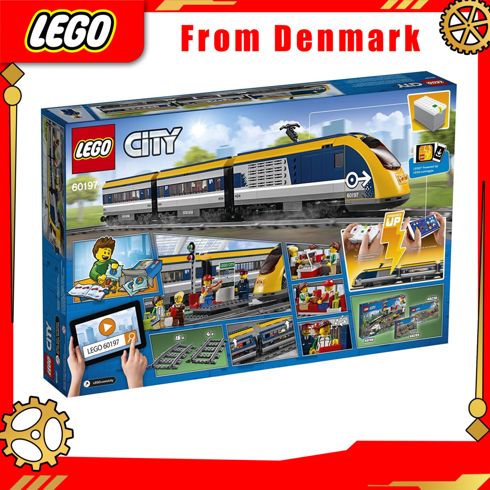 Đề nghị đặc biệt 【From Denmark】LEGO CITY Urban passenger train construction kit 60197 (677 pieces) guaranteed genuine From Denmark