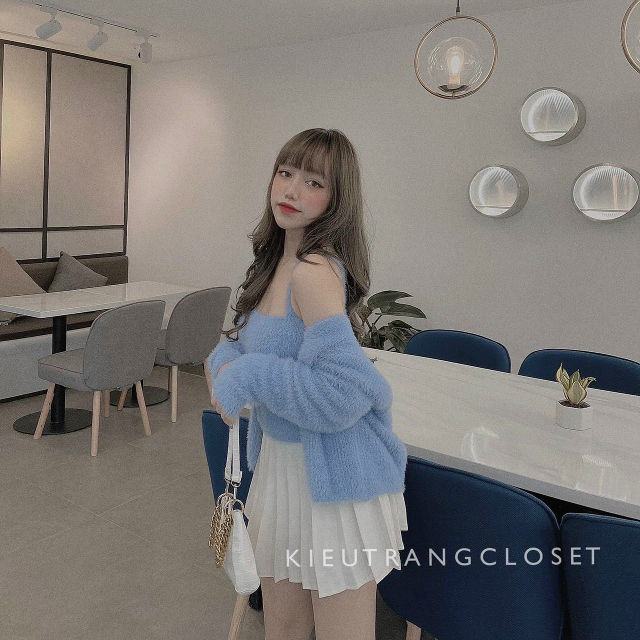 [HCM]sét áo lông hai dây kèm áo khoác hàng quảng châu cao cấp CHIP160