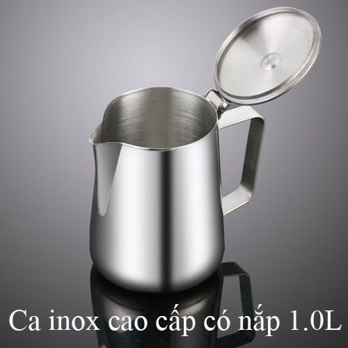 Ca inox đựng nước inox có nắp 1 lít