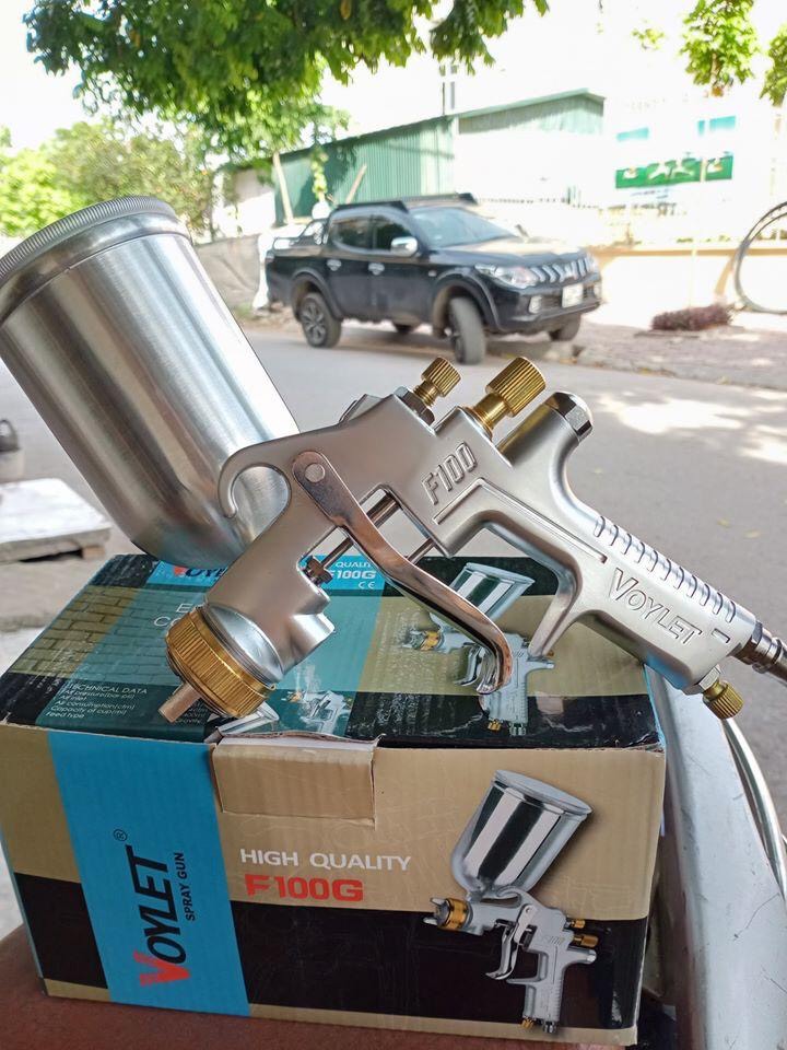 Súng phun sơn Voylet F100 Pro bản 2020 1.3 cốc 400ml - béc phun sơn - bép sơn, VITULE SONQUANGPHU422