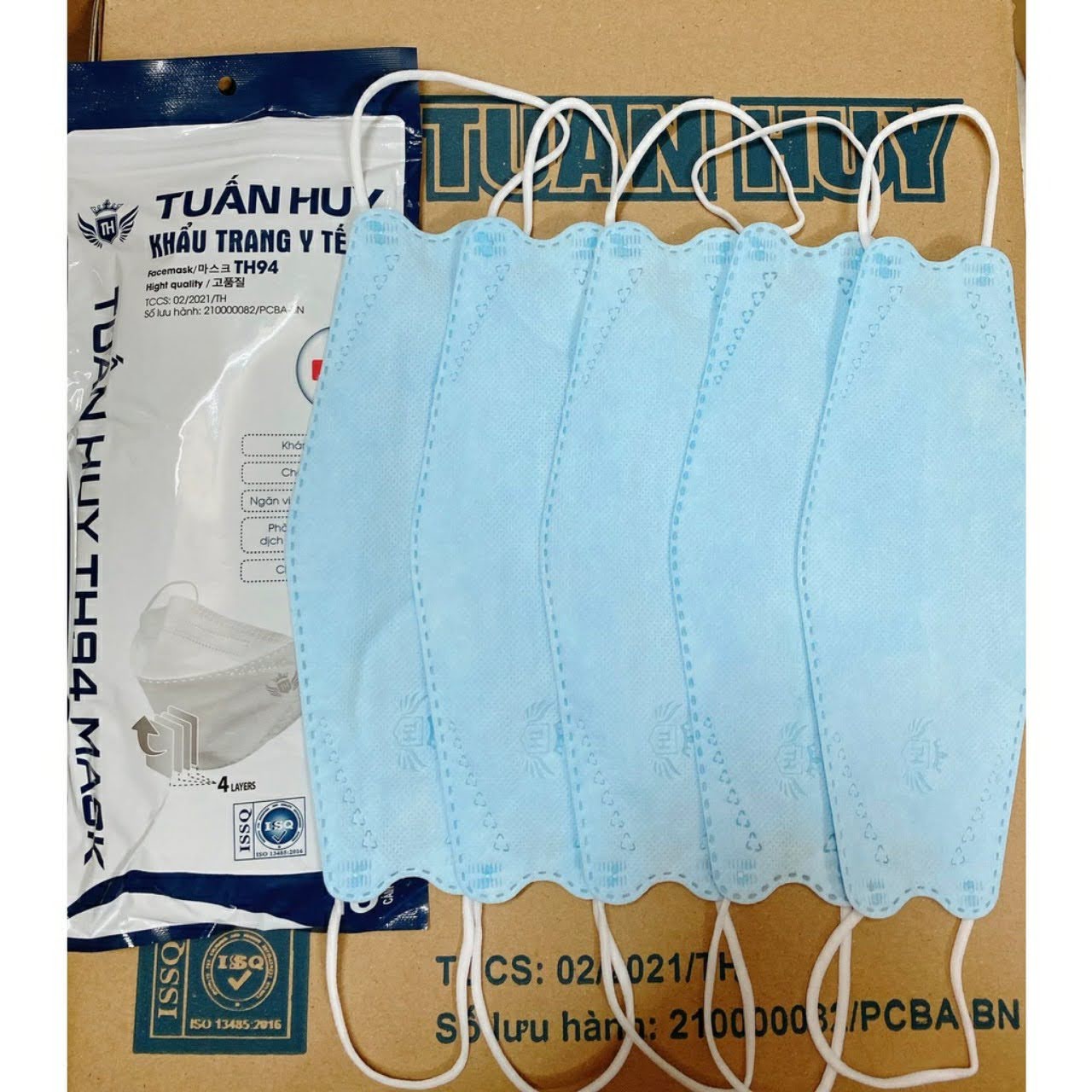 Sét 10 Cái Khẩu Trang 4D Kháng Khuẩn Tuấn Huy Mask TH94 Hàng Công Ty