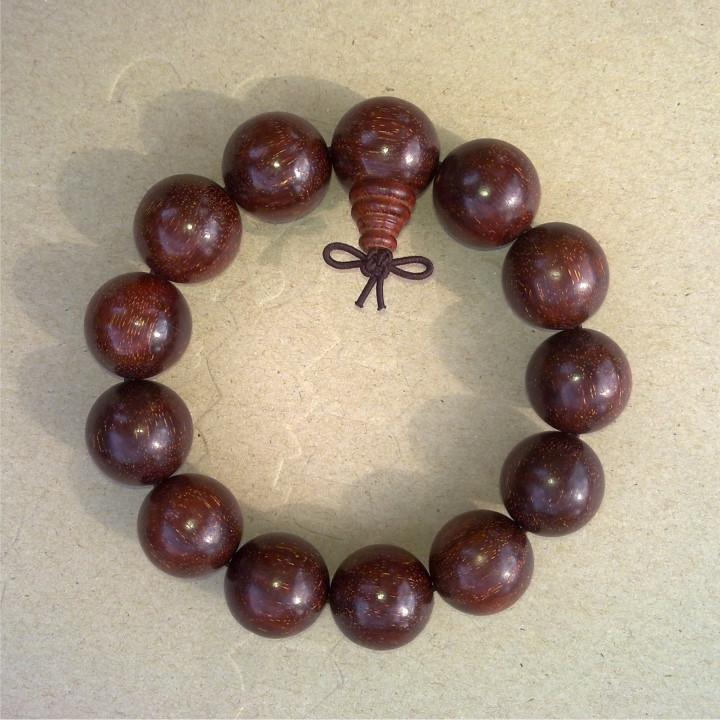 [HCM]Vòng tay gỗ tử đàn - Vòng gỗ tử đàn 18mm, 13 hạt