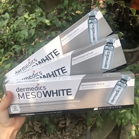 Serum Cấy Phấn Meso White - Cấy Phấn Meso White Hàn Quốc - Cấy Phấn dermedics Meso White Hàn Quốc giúp da trắng min , đều màu