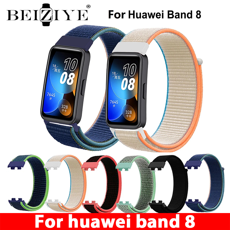 Dành for huawei band 8 Dây Đeo Đồng Hồ Nghệ Thuật Dây Đeo Vòng Nylon Dây