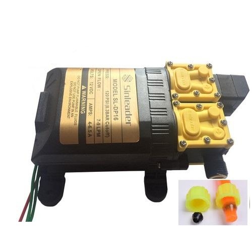 [HCM]Máy Bơm Tăng Áp Tự Ngắt Sinleader 12v Đôi dùng xịt tưới câytặng ren 17mm và nối giảm 12 ra 8