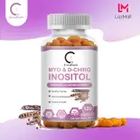 GPGP Greenpeople Premium Inositol Bổ sung - Myo-Inositol và D-Chiro Inositol Plus Folate và Vitamin D - Cân bằng nội tiết tố và Hỗ trợ buồng trứng khỏe mạnh cho phụ nữ - Vitamin B8