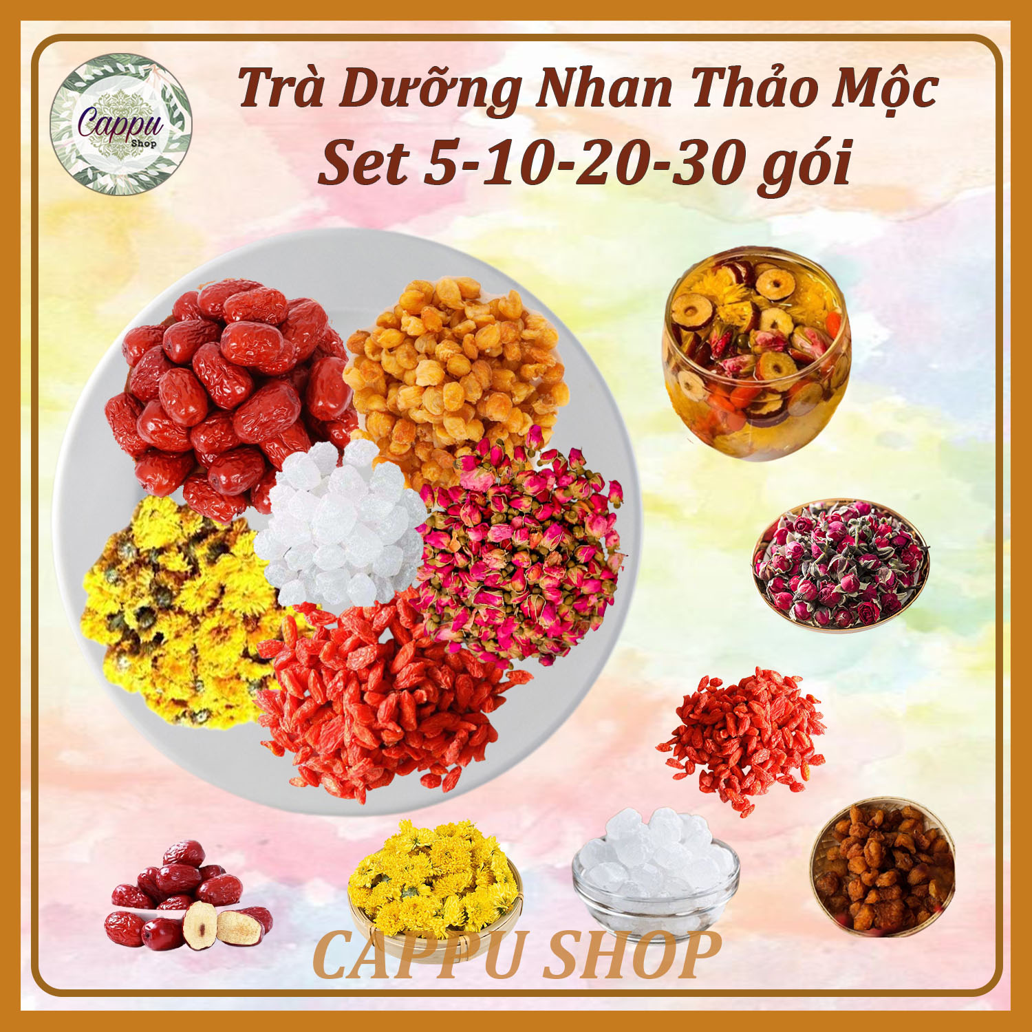 Set 30 gói trà dưỡng nhan thảo mộc