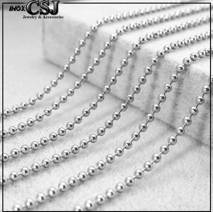 [HCM]DÂY CHUYỀN NỮ INOX KIỂU BI BÓNG ĐẸP KHÔNG ĐEN D020
