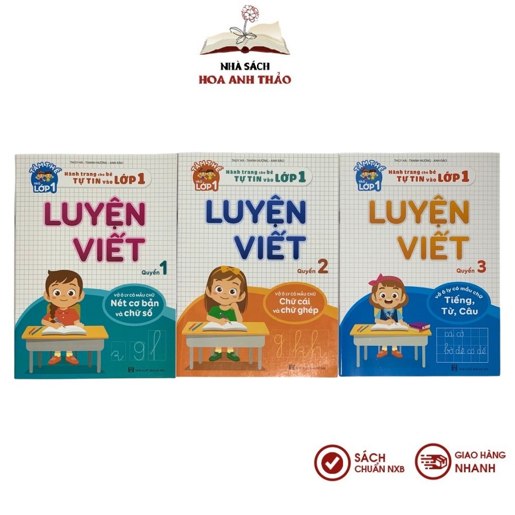 Sách - Luyện Viết Hỗ Trợ Bé Trong Quá Trình Tập Viết (Bộ 3 quyển) - Bộ 3 Quyển