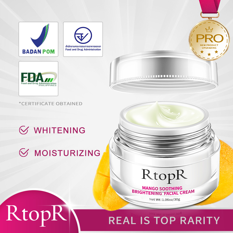 RtopR Kem dưỡng ẩm xoài làm trắng da làm trắng da làm dịu và giữ ẩm sâu MANGO SOOTHING BRIGHTENING FACIAL CREAM 30g-International