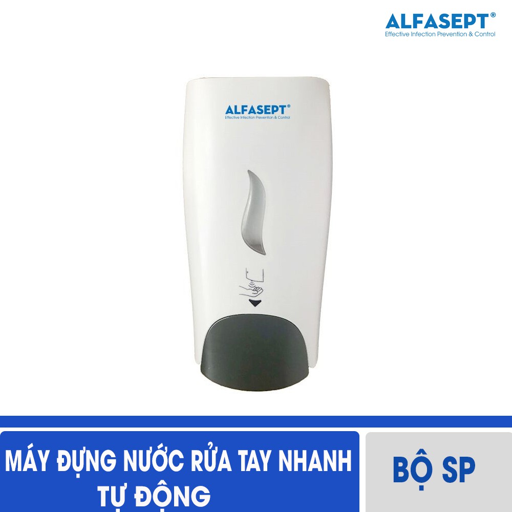 Máy rửa tay tự động alfasept dispenser sbf-1 - hộp đựng nước rửa tay, máy đựng nước rửa tay tự động