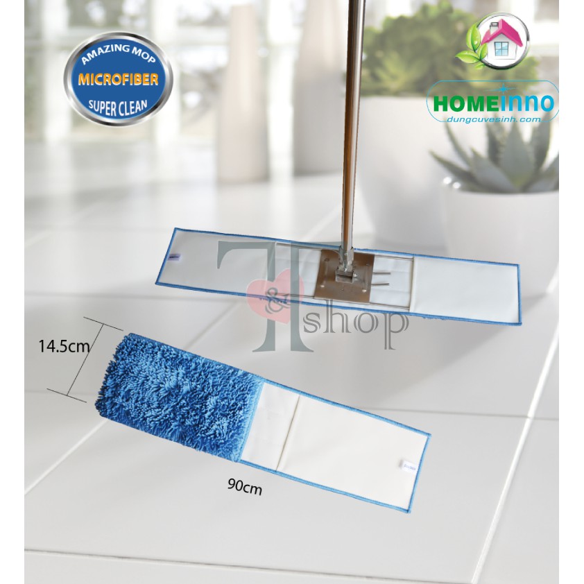 Tấm lau nhà san hô 90cm thay thế homeinno