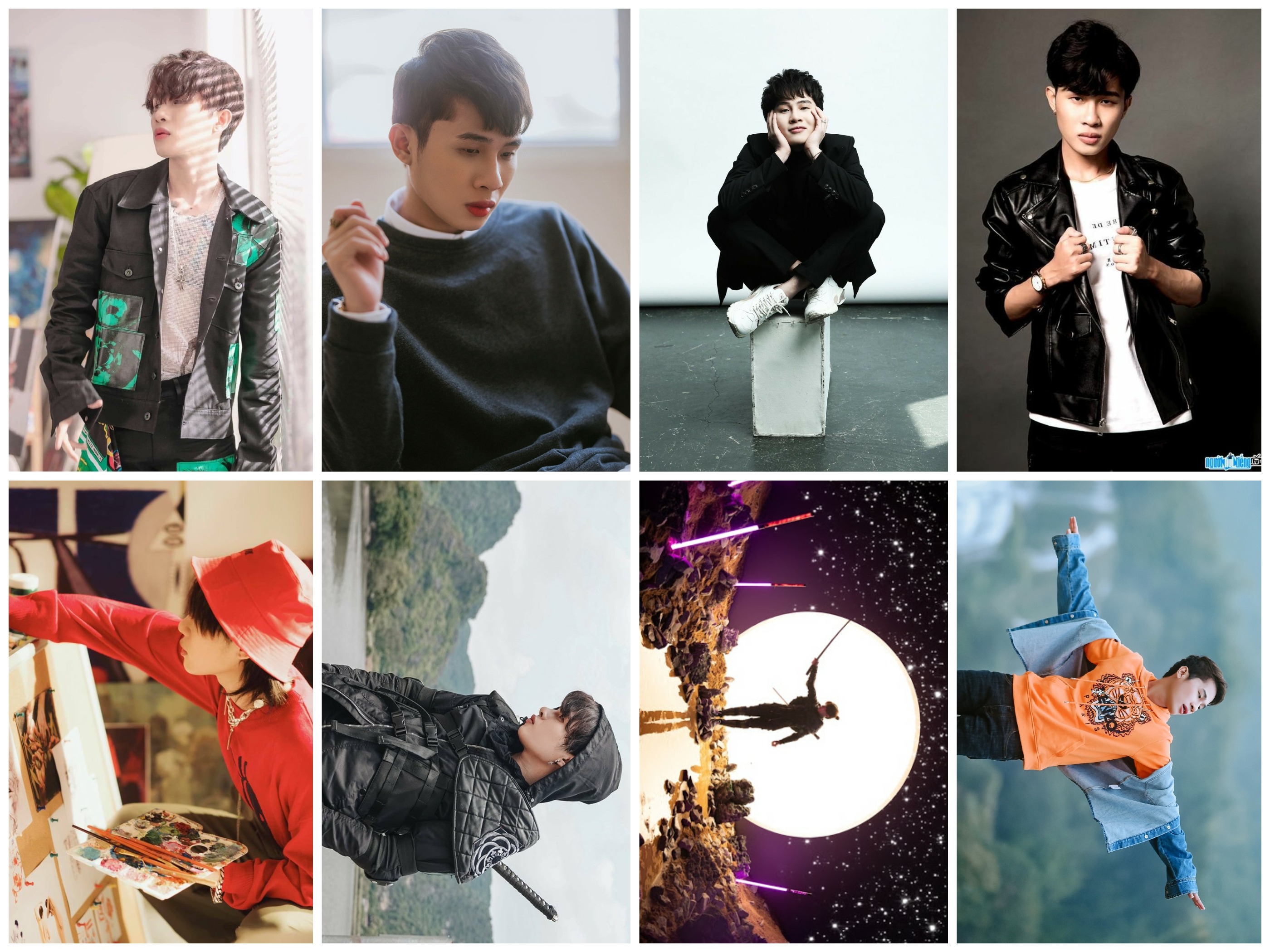 poster JACK J97 Phương Tuấn khổ a3 1 xấp 8 tấm