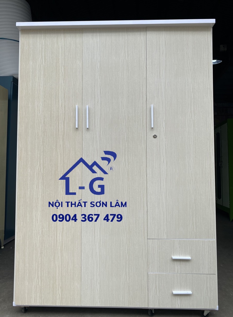 Tủ nhựa 3 cánh kem - bán chạy