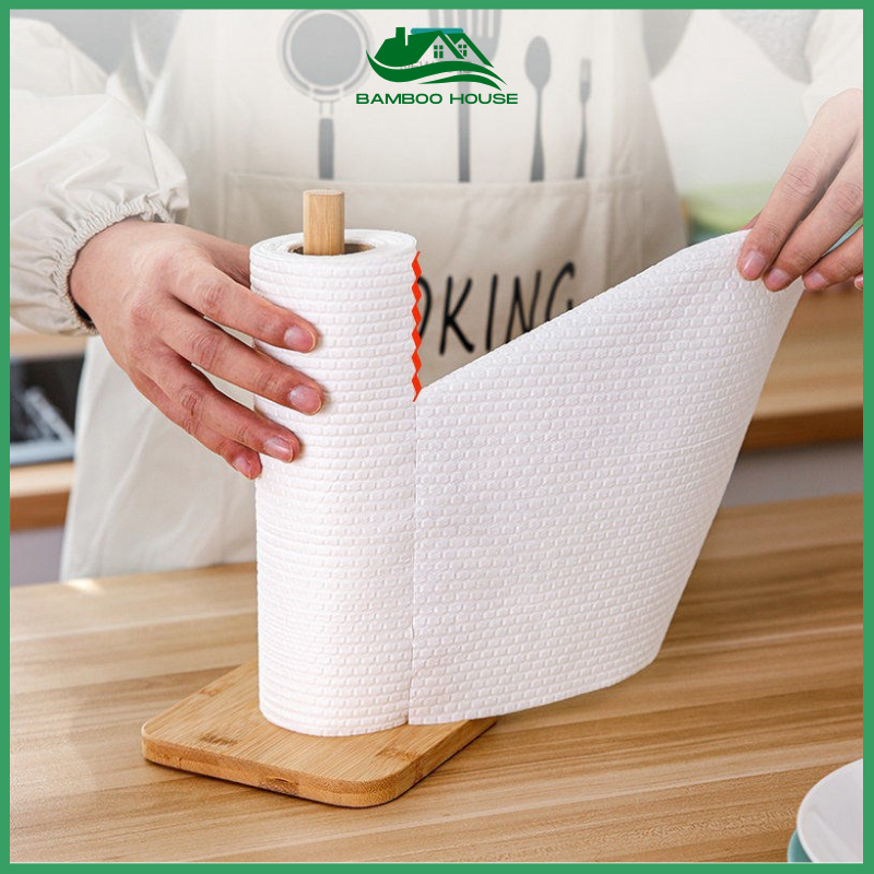Cuộn khăn lau bếp đa năng giấy lau bếp 45 tờ siêu dai có thể giặt được tái sử dụng nhiều lần