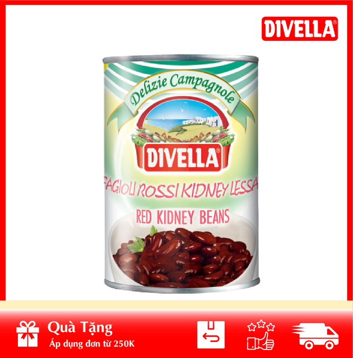 Đậu đỏ đóng hộp red kidney fagioli 400gr