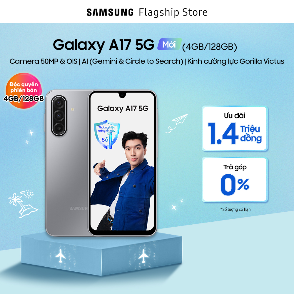 Điện thoại Samsung Galaxy A17 5G (4-128GB) - Hàng chính hãng