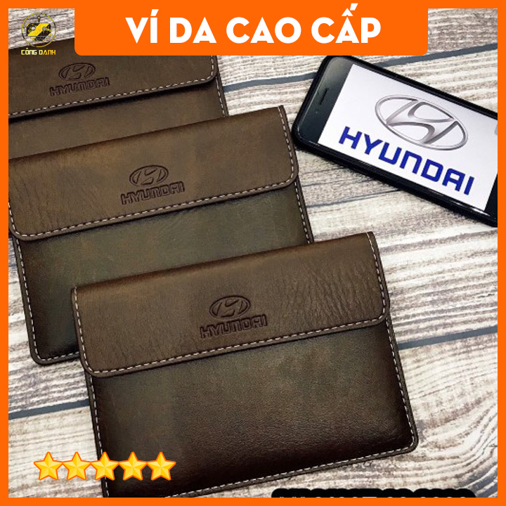 Ví Đựng Giấy Tờ Xe Ô Tô Giấy Đăng Kiểm Ô Tô, Chất Liệu Da Pu Cao Cấp Siêu Bền, Thiết Kế Nhỏ Gọn Thời Trang (Đầy Đủ Logo)