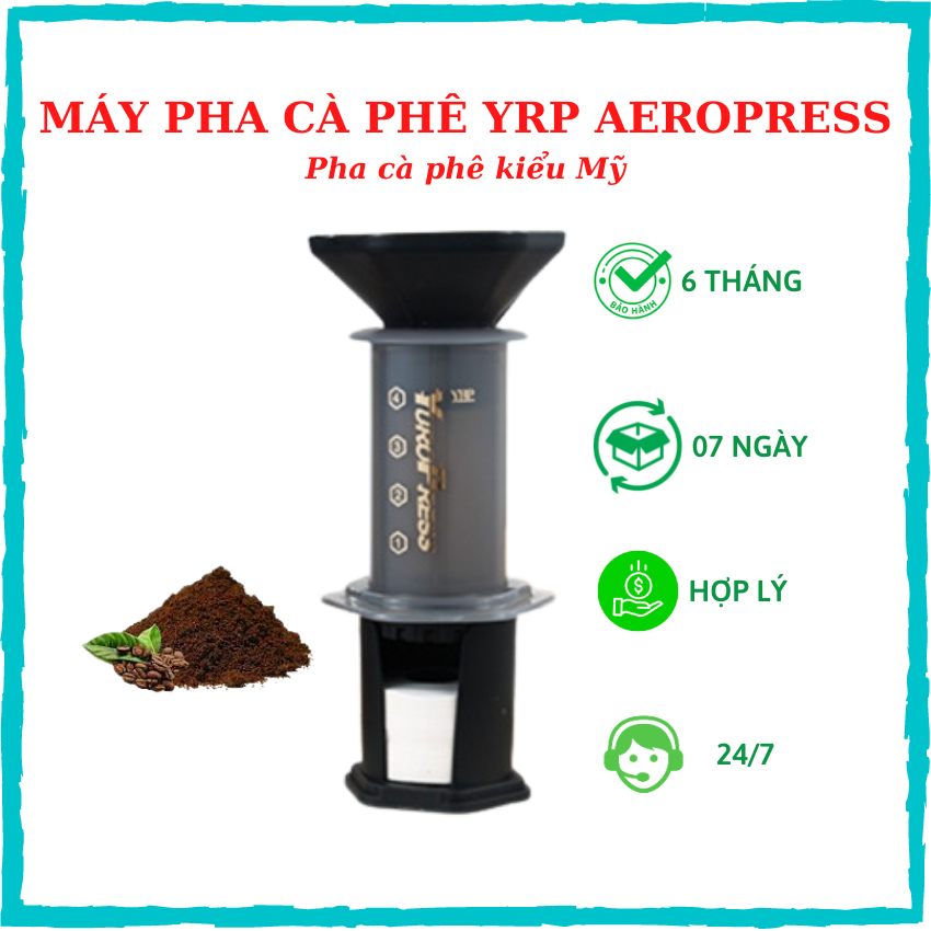 Máy Pha Cà Phê YRP Aeropress 2022 Máy Pha Cafe Kiểu Mỹ Kèm Fellow Prismo Đà Lạt Coffee Dụng Cụ Pha Cà Phê Nguyên Chất, Espresso Đúng Vị, Tiện Lợi - Hàng chính hãng