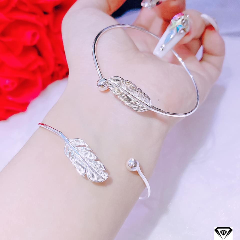 lắc tay lông vũ bạc ta tk11