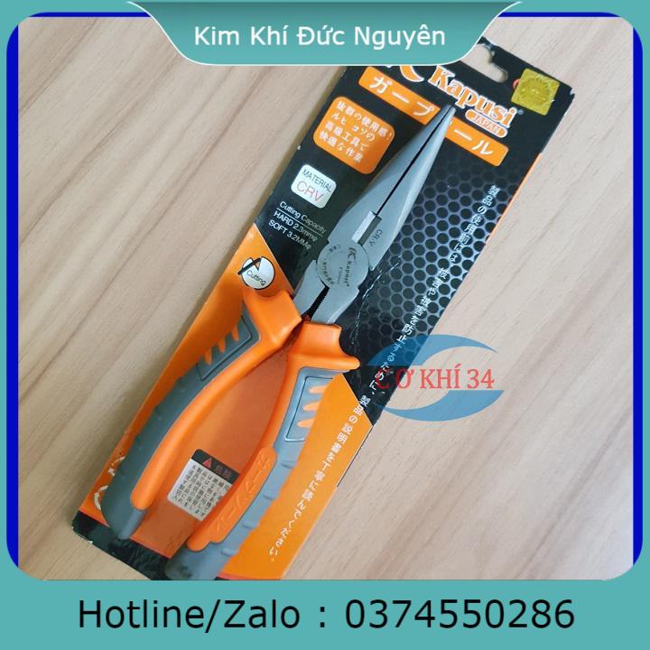 Kìm mỏ nhọn kapusi 8 inch nhật kim khí đức nguyên