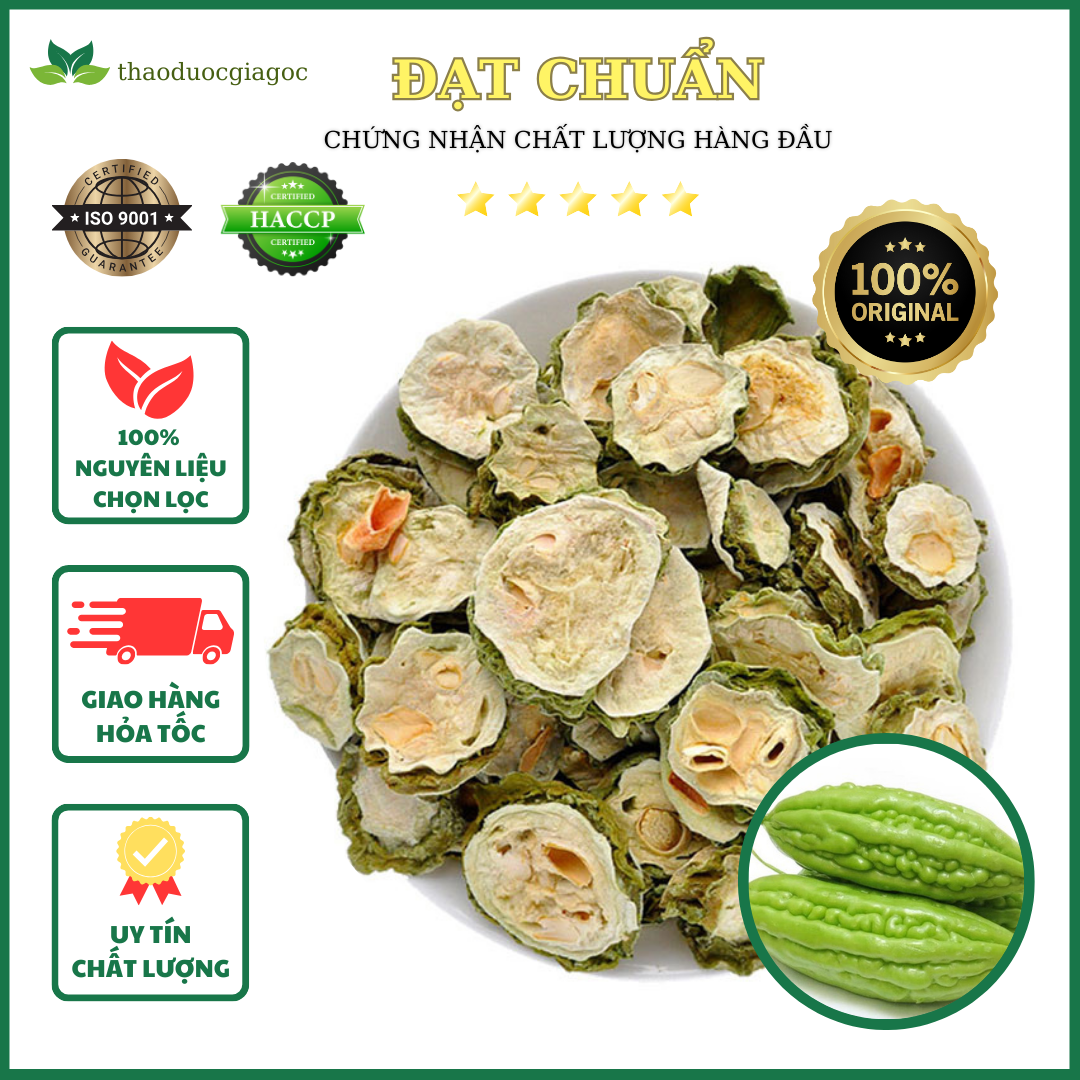 1Kg Khổ Qua Rừng thái lát hàng xanh , sạch, đẹp.
