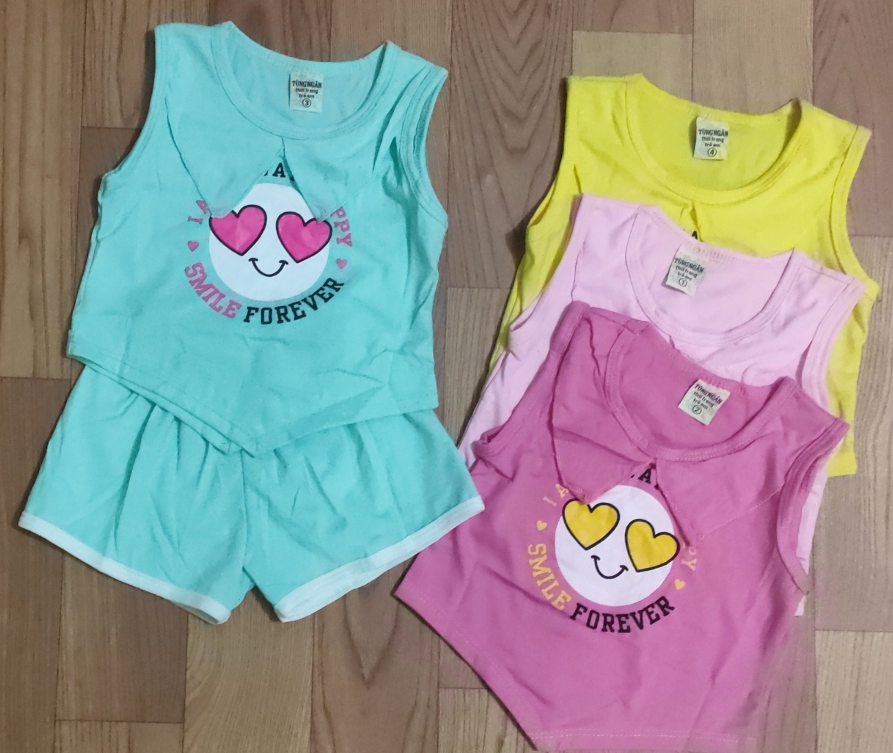 Bộ thun sát nách nhiều mẫu bé