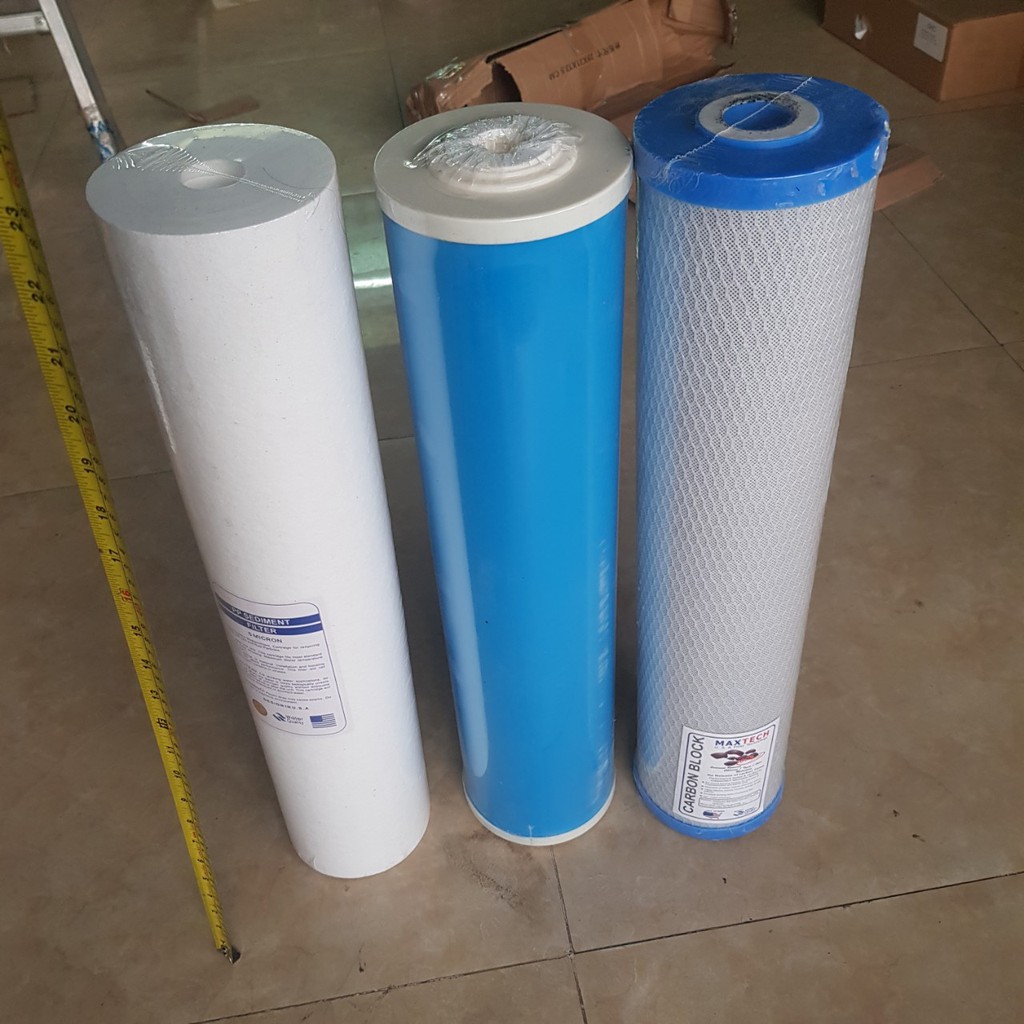 Bộ 3 lõi lọc bigblue dùng cho cốc lọc béo 20 inch