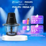 Máy Xay Thịt Philips HR1502/00 2 Lít|500W|  Cối nhựa chất lượng- Hàng Chính Hãng