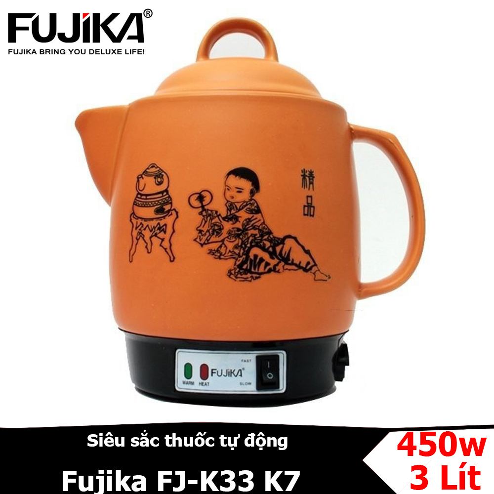 Siêu sắc thuoc tự động fujika fj-ck33 k7 dung tích 3 lít - bảo hành 12 tháng