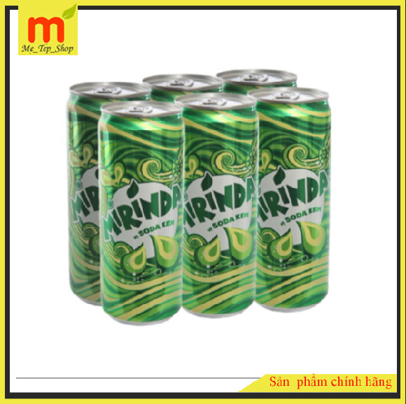 Lon nước ngọt Mirinda vị soda kem 330ml