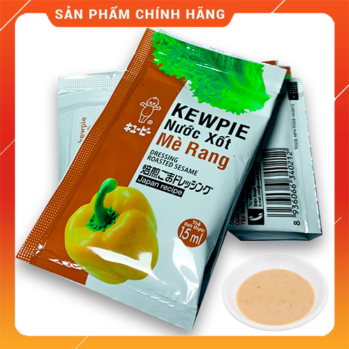 Gói nước sốt mè rang, sốt mè rang KEWPIE 15ml, ăn ngon, không mặn, ít béo, thích hợp ăn chay