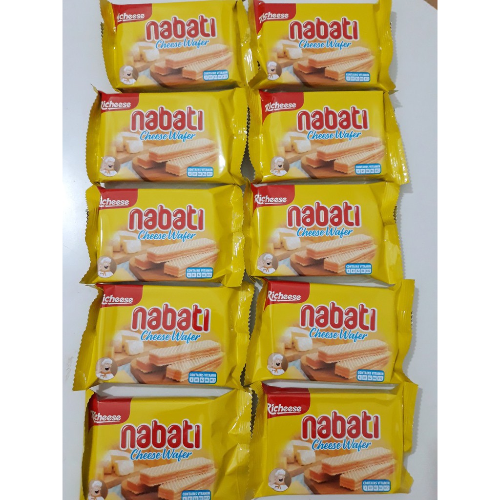 Túi 10 gói bánh xốp NABATI Richeese vị phô mai socola 24g - Phô mai