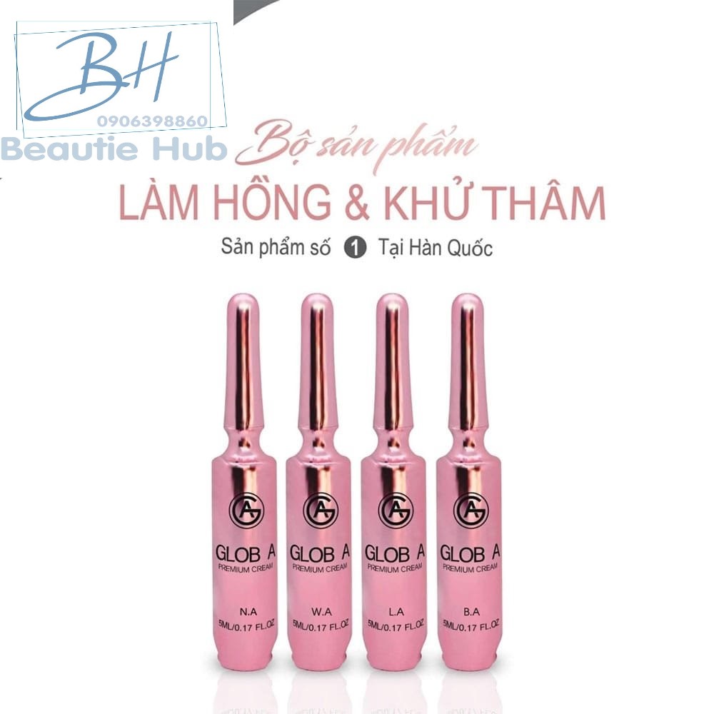 [HCM]Kem làm hồng Glob A Premium Cream nhũ hoa NA vùng kín bikini WA hồng môi LA  sáng nách bẹn khử thâm BA 5ml Hàn Quốc
